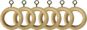 Wooden Curtain Pole Rings Pack of 6 Natural Effect
To Fit 23mm Diameter Curtain Pole
Material: Wood
Pack of 6