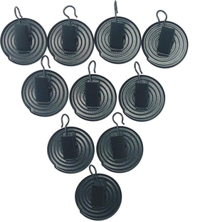 Curtain Spiral Pincer Clips Pack of 10 Black