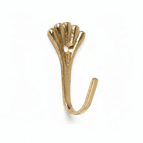 Swish Pair of Tieback Hook Fantil Brass