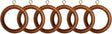 Wooden Curtain Pole Rings Pack of 6 Teak Effect 35mm