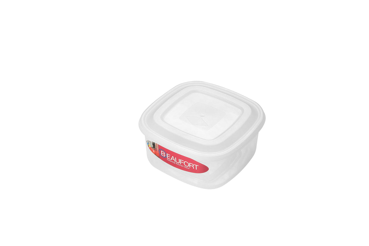 Clear Square Food Storage Container with Lid - Airtight and Leak-Proof
