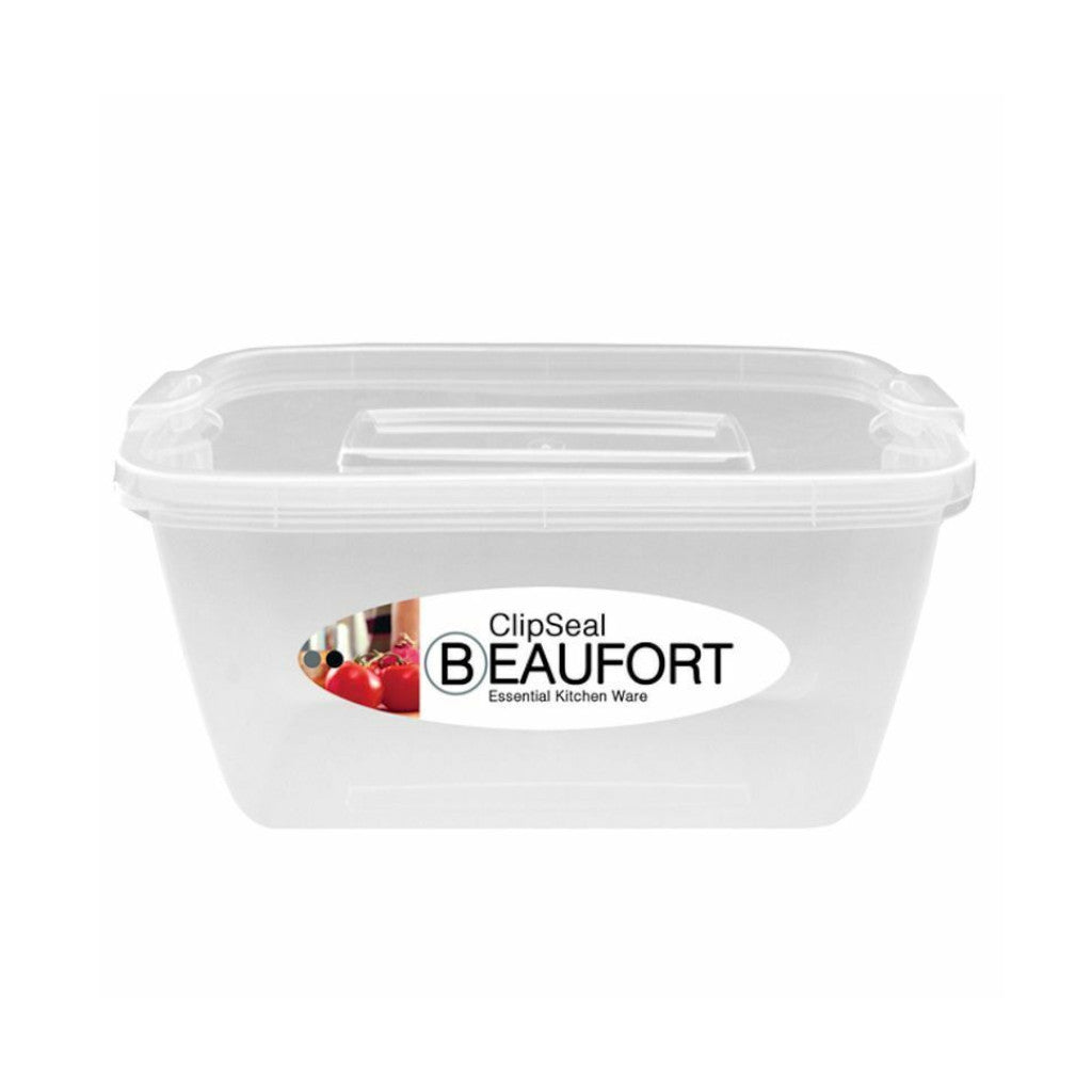 Ultra Square Food Container Clipped Lid Clear | 1.5L