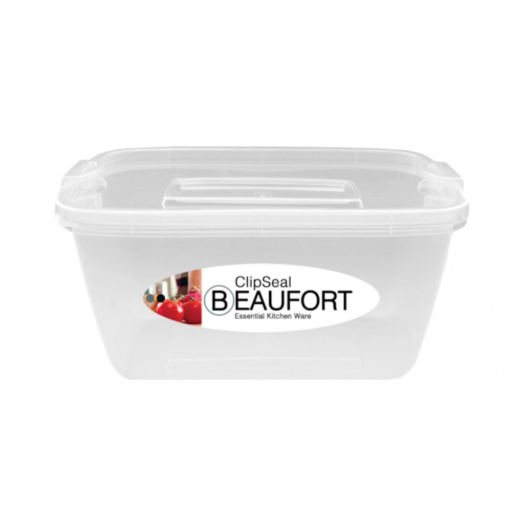 Square Food Storage Container with Clipped Lid
