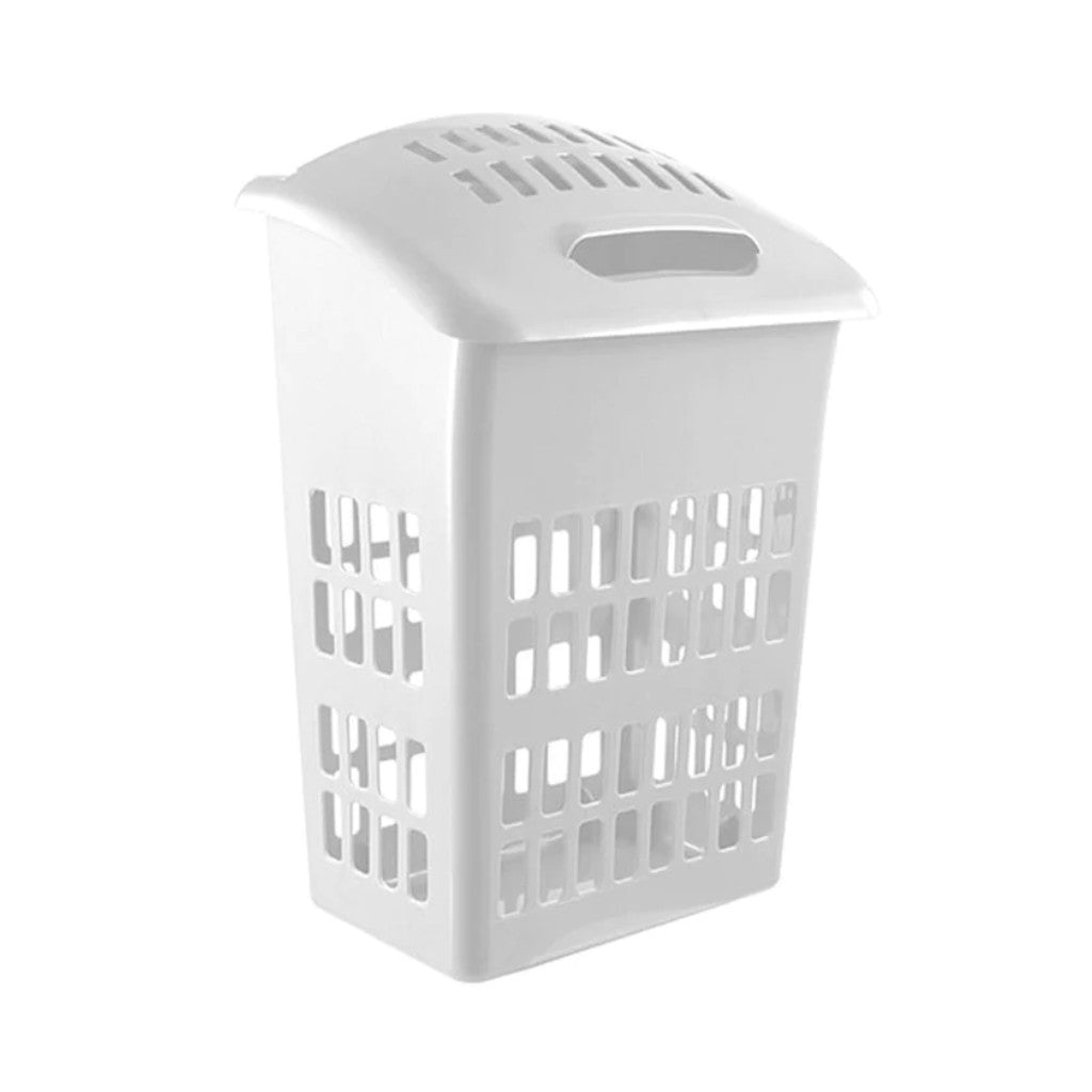 Signature Upright Laundry Basket | White