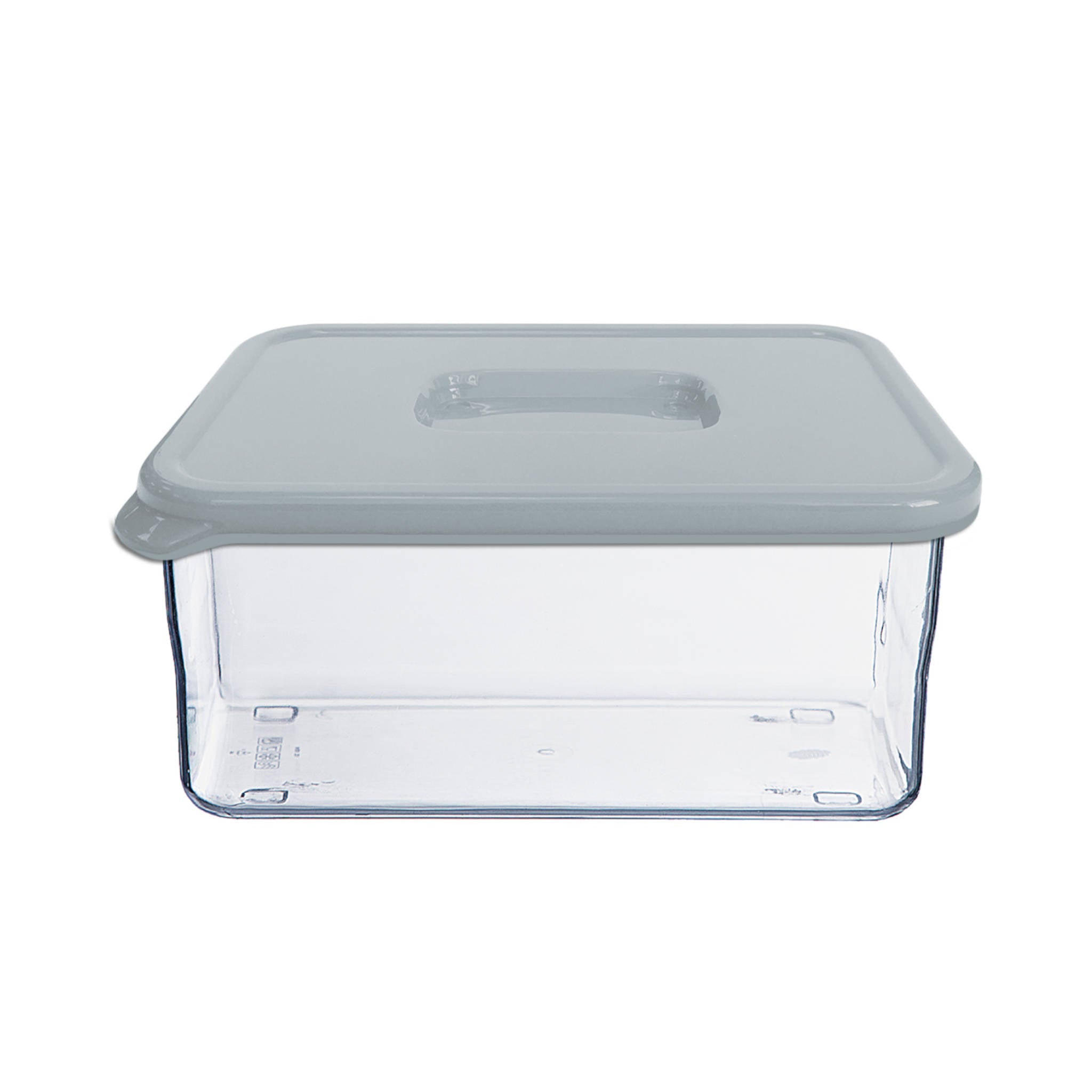 Rectangular Food Container Grey Lid | 1.8L