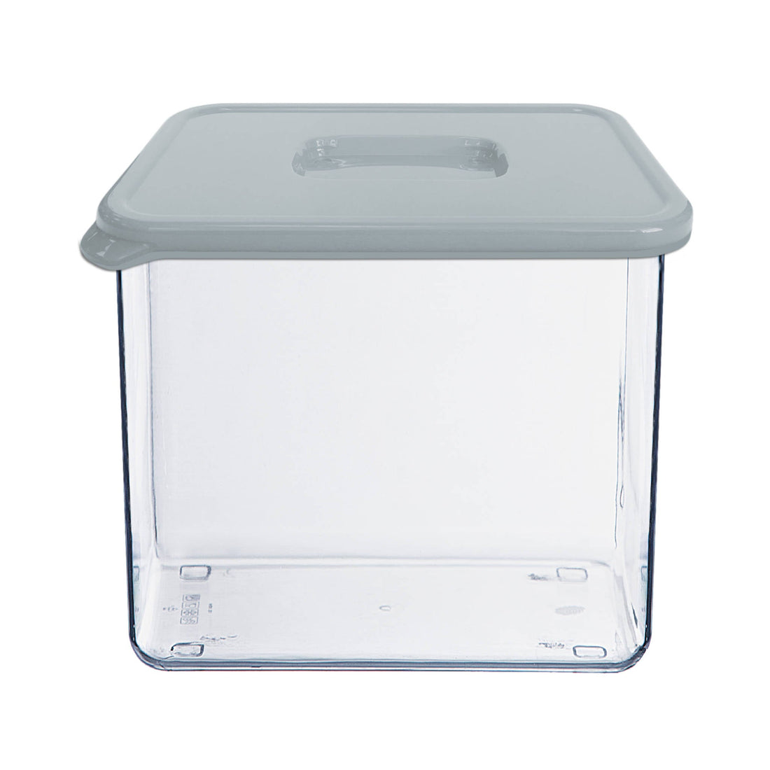Rectangular Upright Food Container Grey Lid | 2L