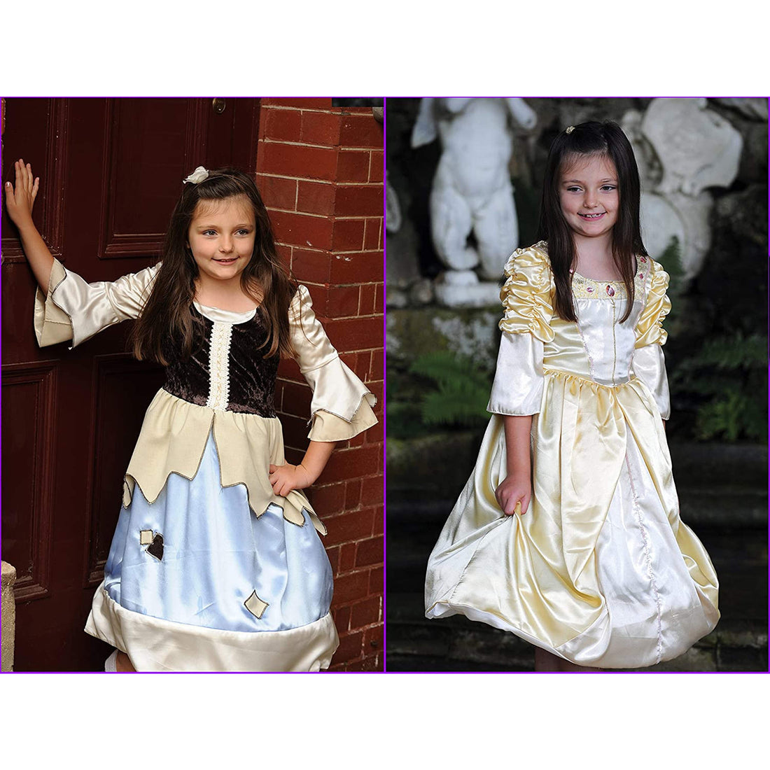 Reversible Golden Princess &amp; Pauper 2 in 1 Costume | 6-8 Years