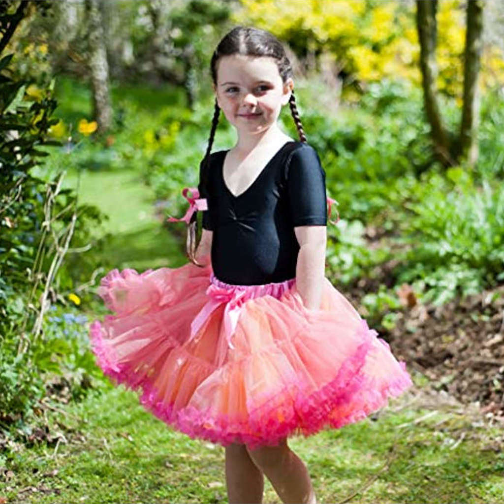 Frothy Tutu Skirt | Orange &amp; Cerise