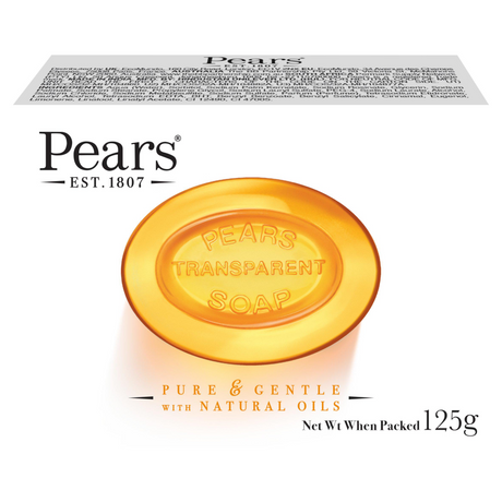 Pears Bar Soap Pure & Gentle with Natural Oils 125g