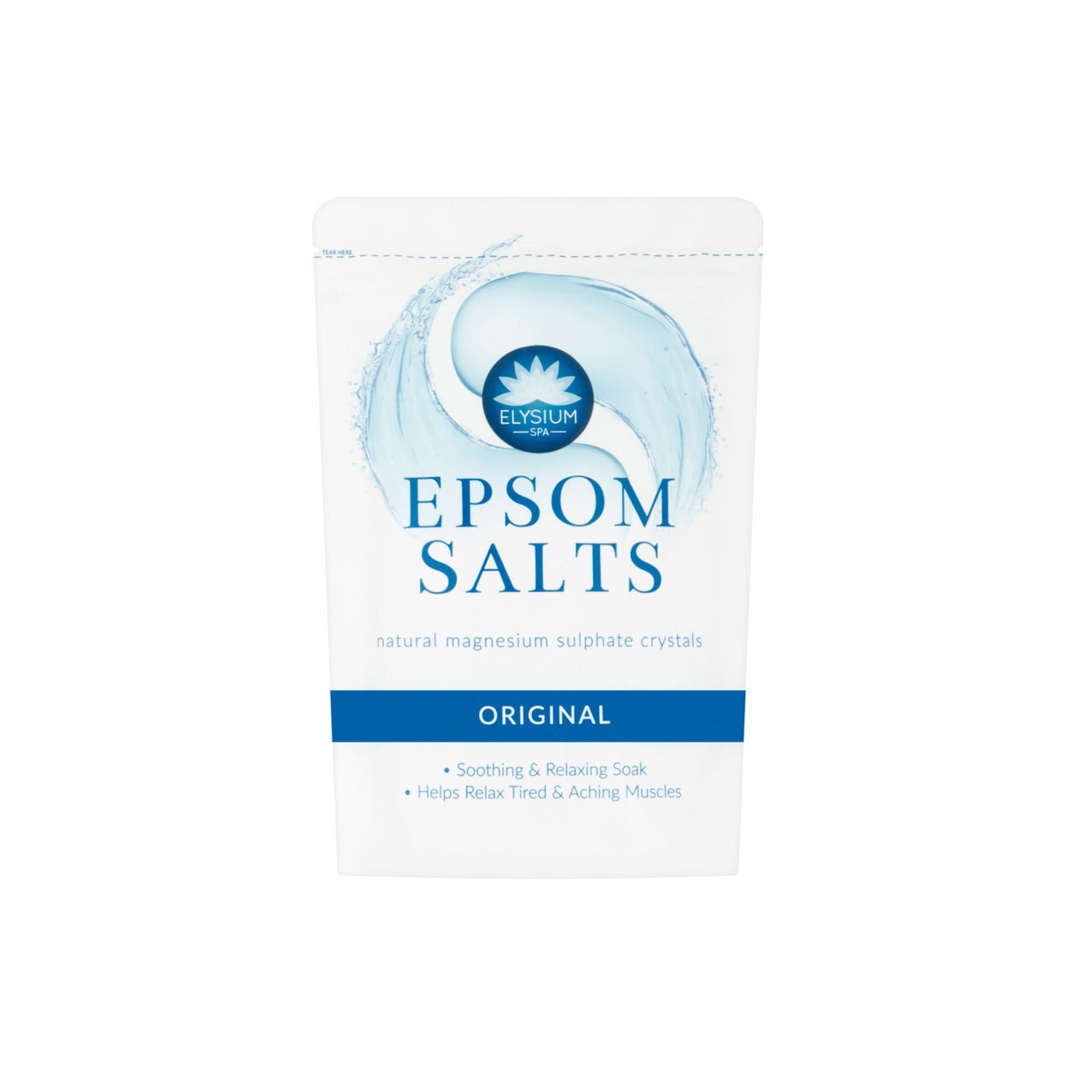 Elysium Spa Original Epsom Bath Salts Soothing & Relaxing Pouch 450g