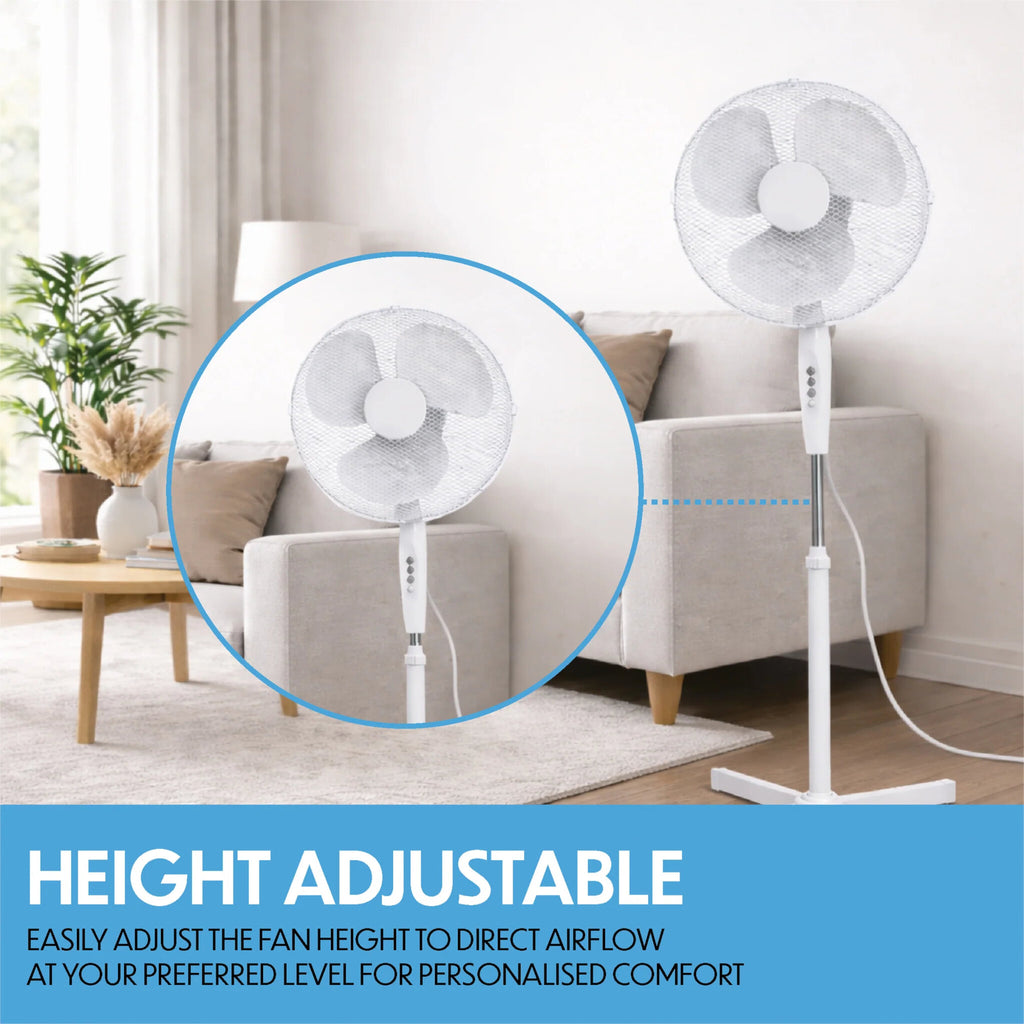 Prem-i-Air 16" Oscillating Pedestal Fan with 3 Speed Settings