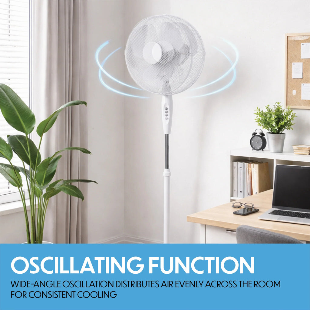 Prem-i-Air 16" Oscillating Pedestal Fan with 3 Speed Settings