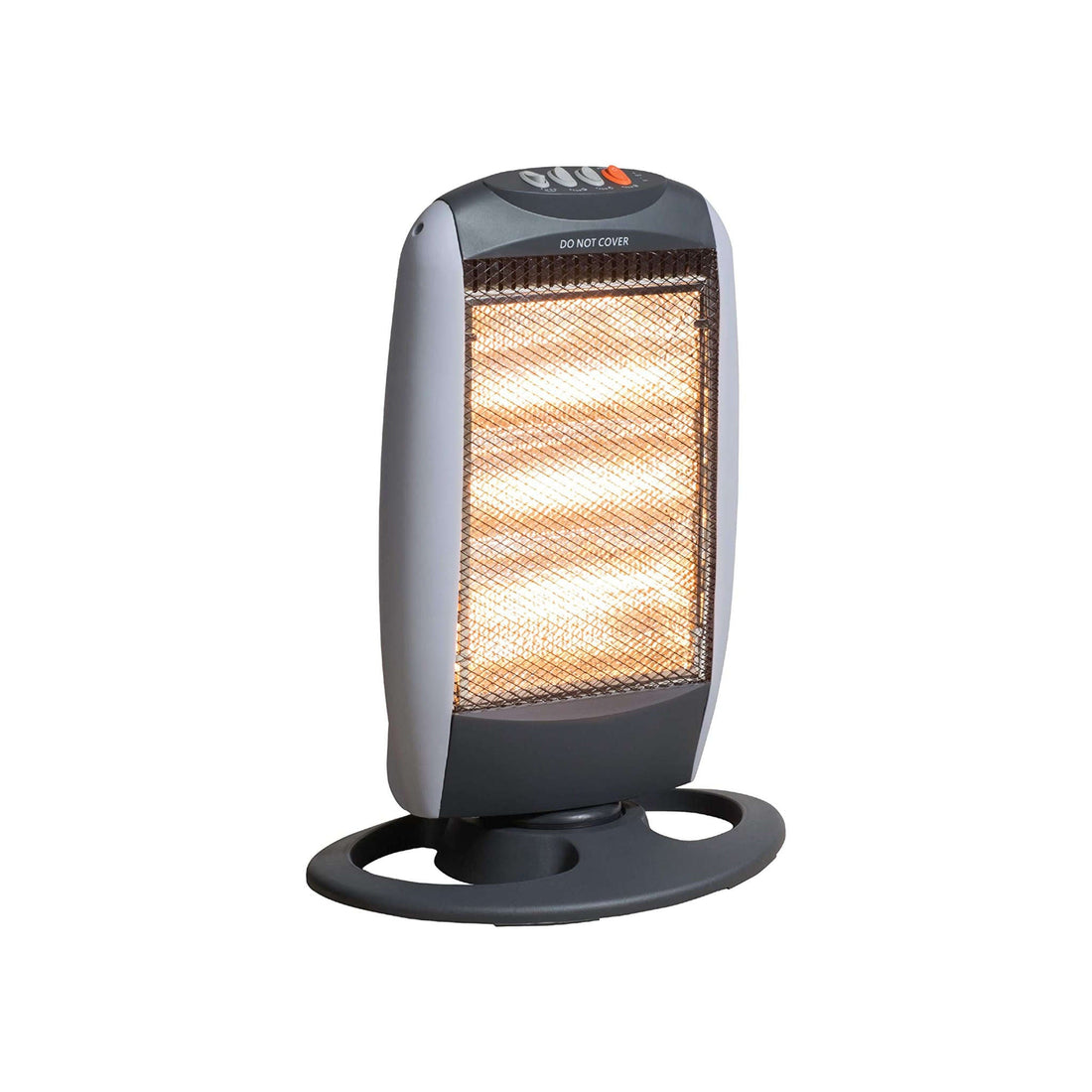 Daewoo 1200W Oscillating Halogen Heater | 3 Heat Settings | Black