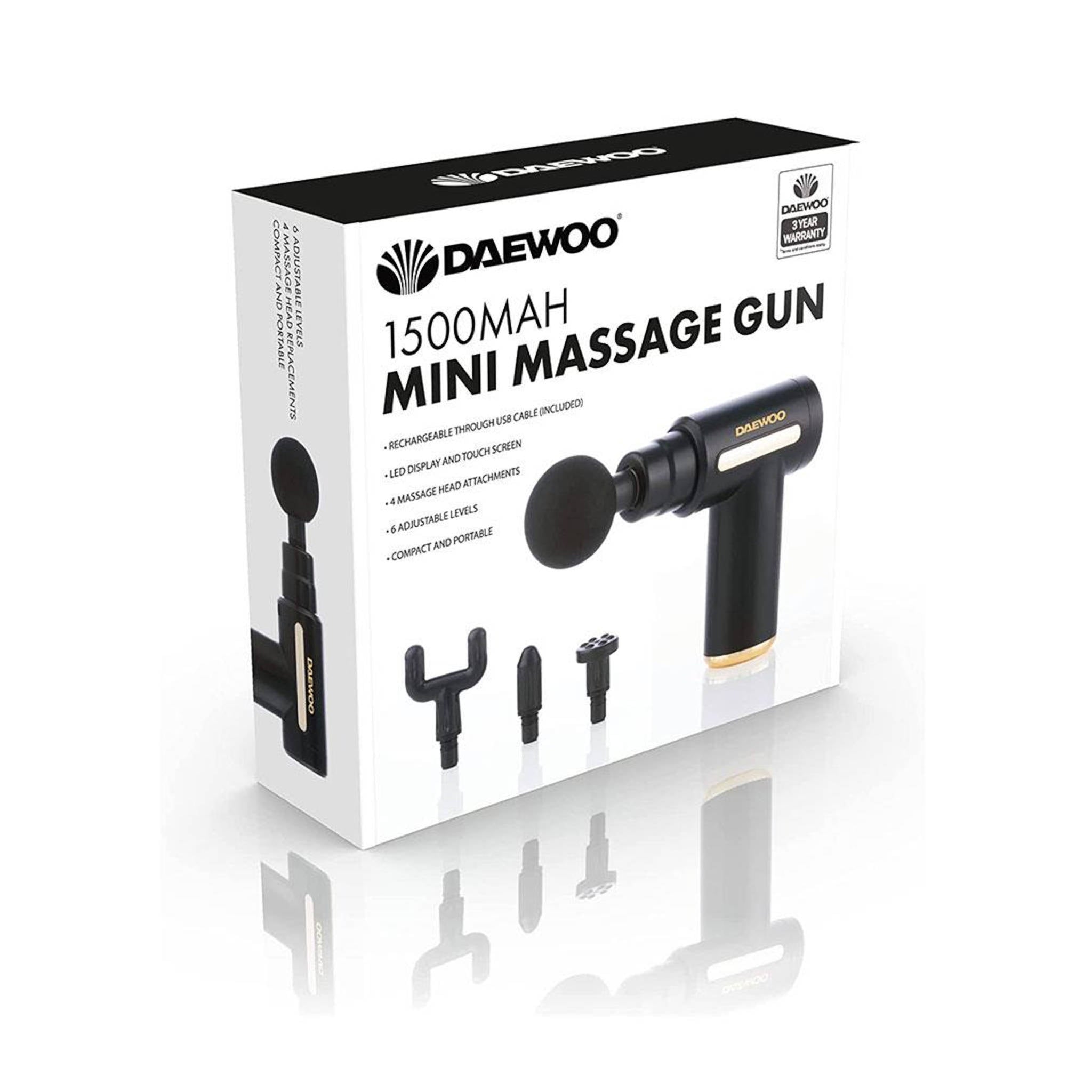 Daewoo 1500MAH Mini Massage Gun with LED Screen