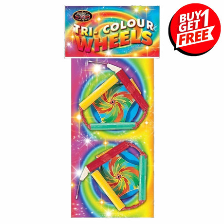 Tri Colour Wheels 2 Piece