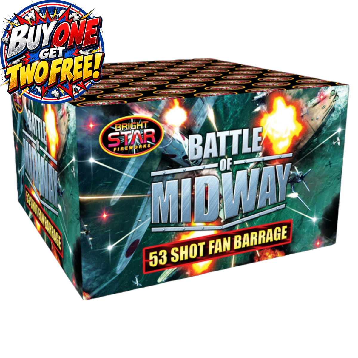 Battle of Midway 53 Shot Fan Barrage