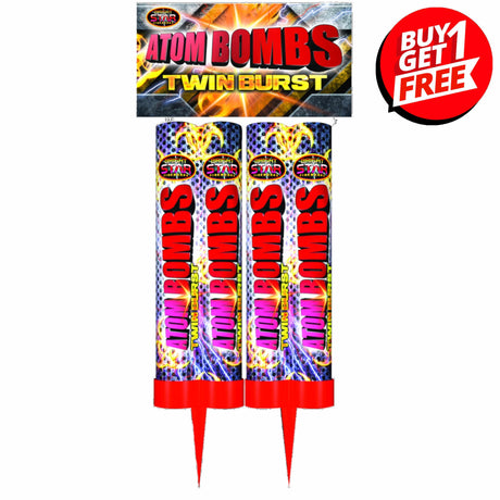 Atom Bombs Roman Candle Double Shot 2 Piece
