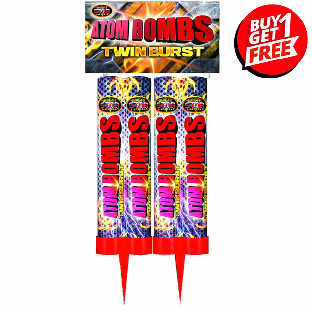 Atom Bombs Roman Candle Double Shot 2 Piece