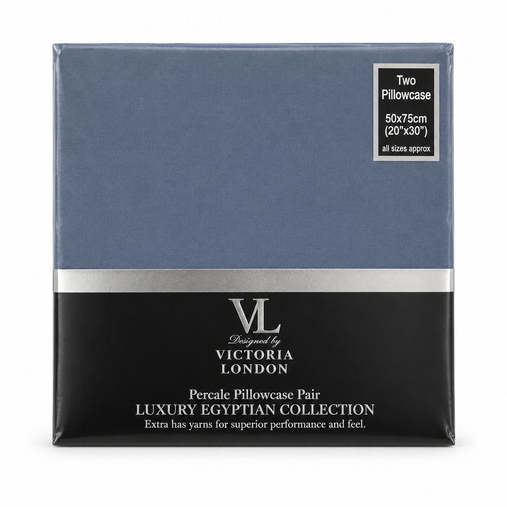 Taupe percale pillowcase pack studio shot