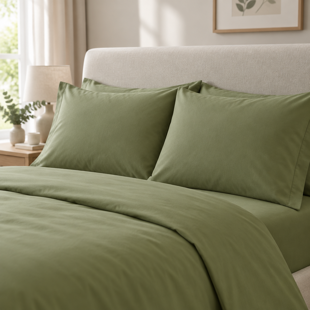 Ninth colour percale pillowcases lifestyle