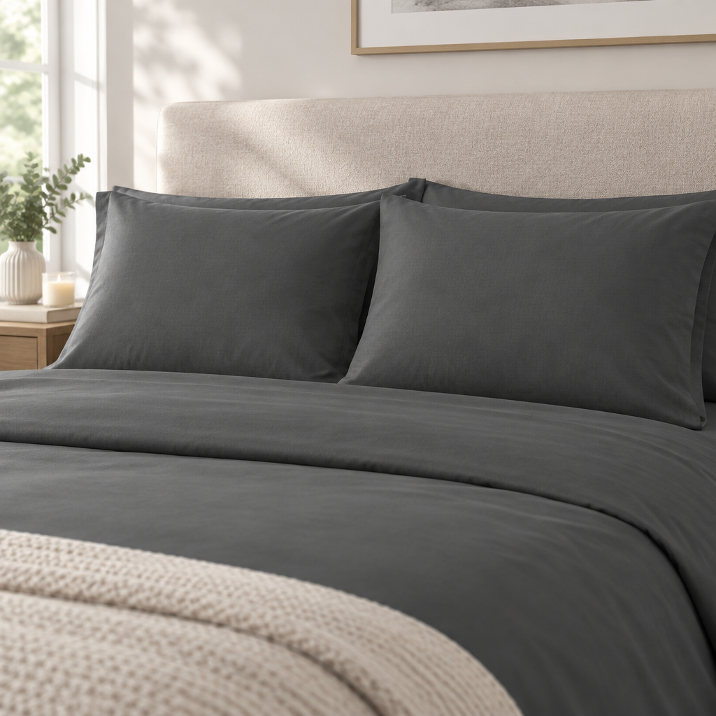 Seventh colour percale pillowcases lifestyle