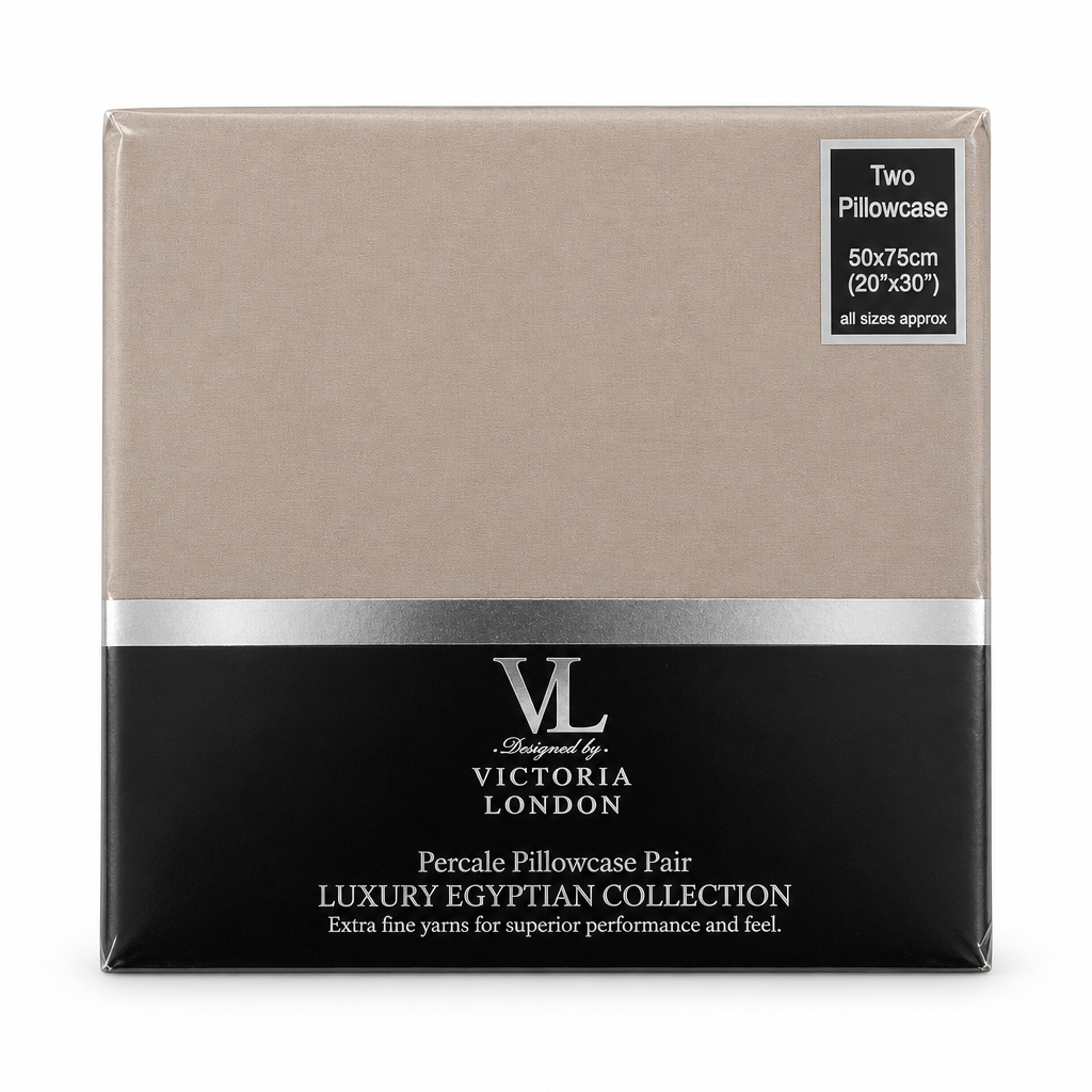 White percale pillowcase pack studio shot