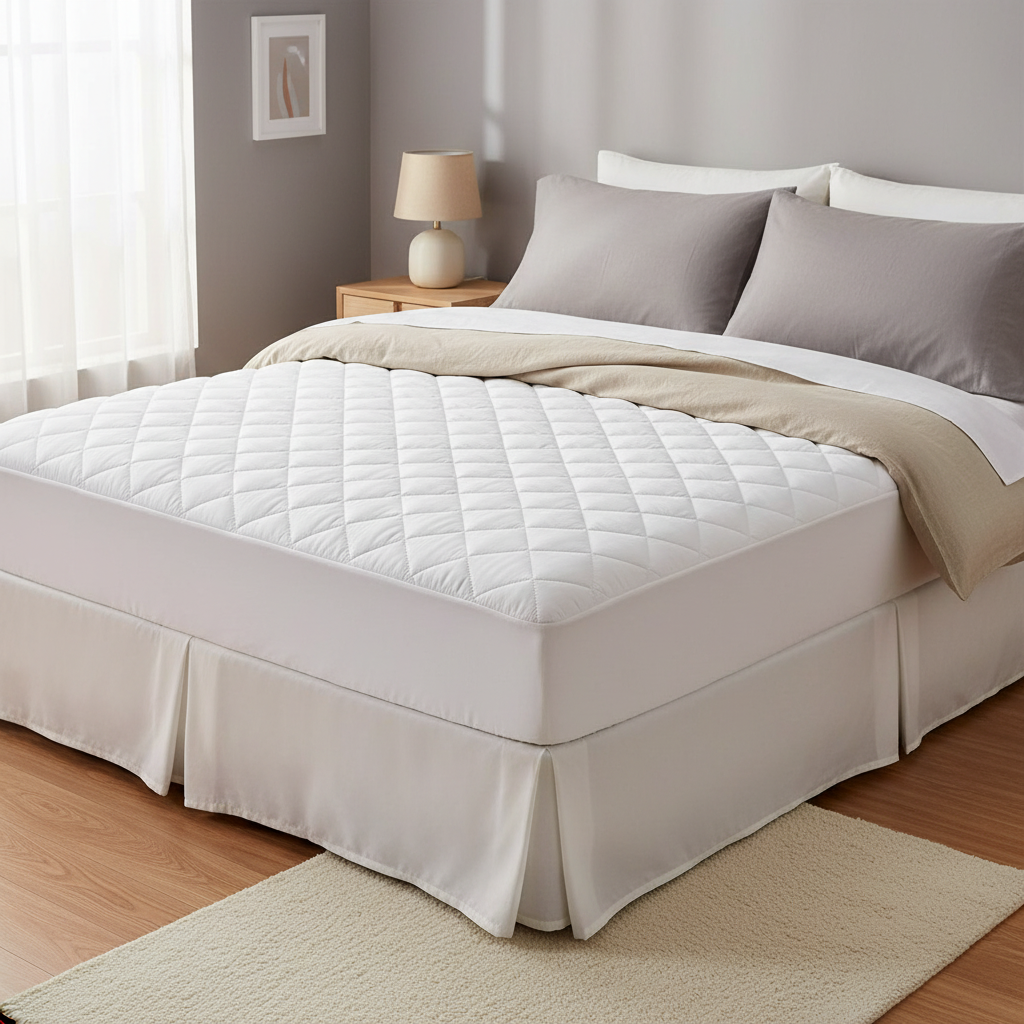 Double Waterproof Quilted Mattress Protector Extra Deep