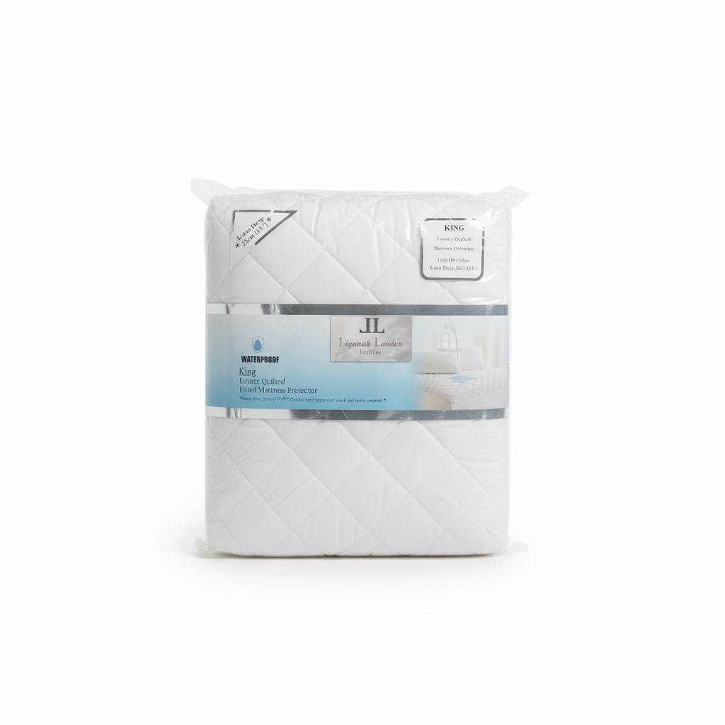 Quilted Waterproof Mattress Protector King Size Extra Deep 33cm Anti Allergy