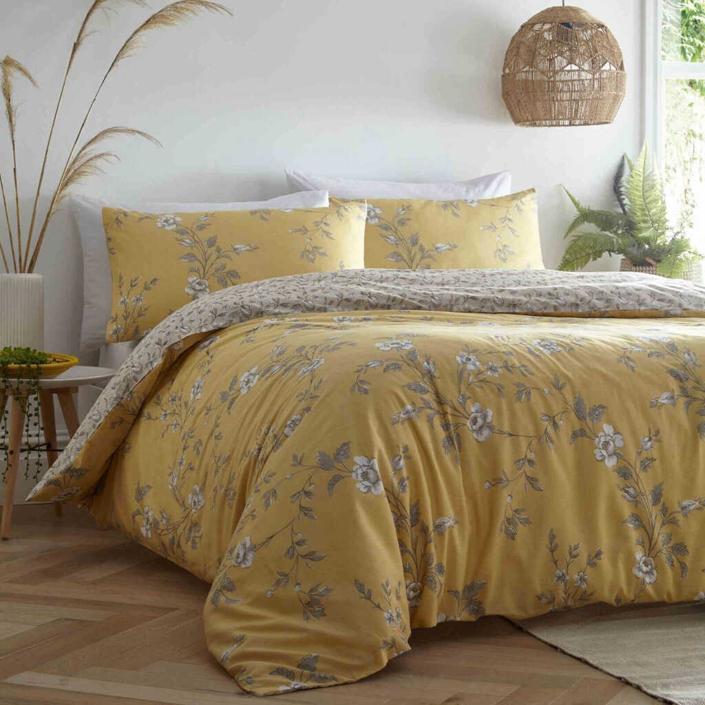 Yasmina Ochre Duvet Cover &amp; Pillowcase Set | Single