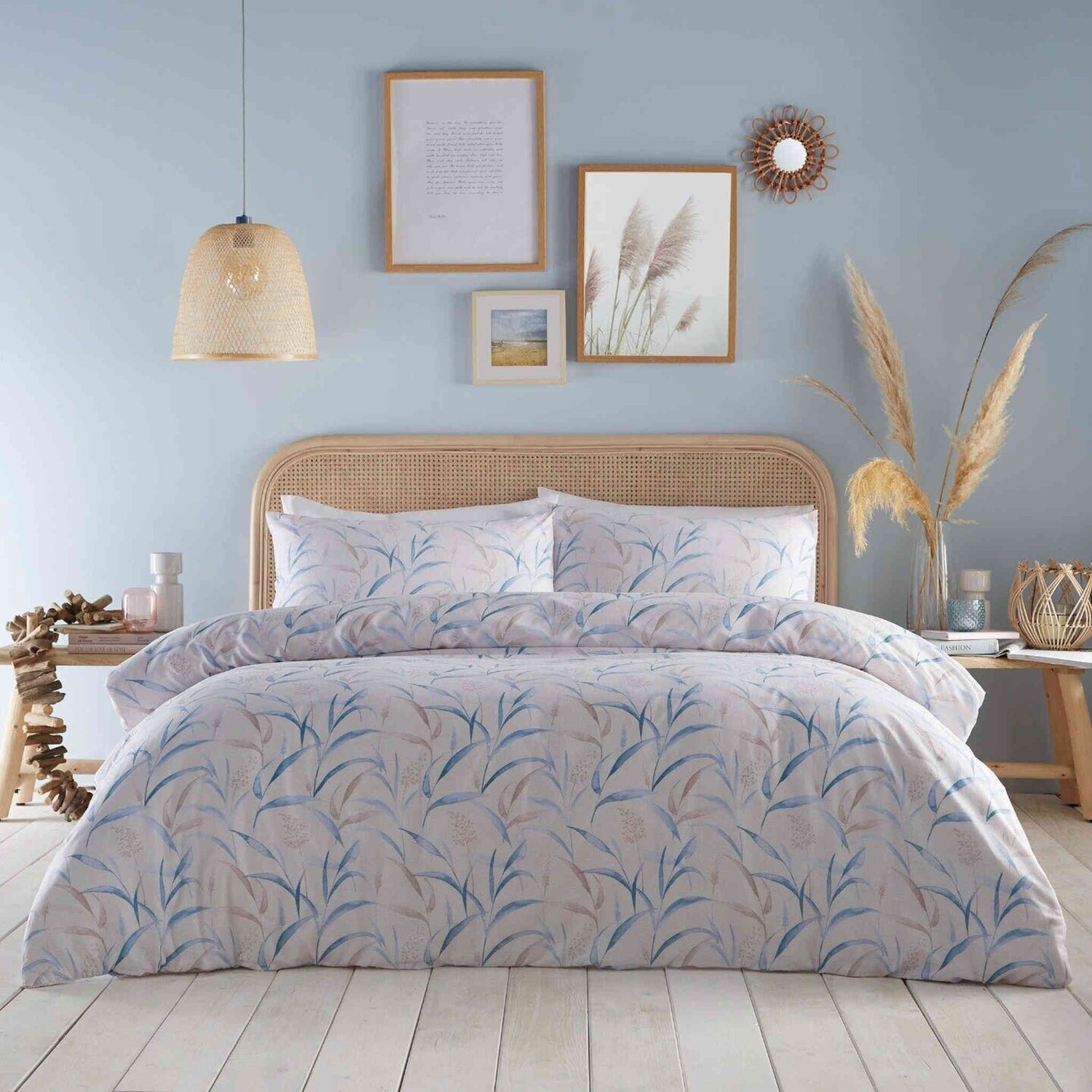 Seagrass Reversible Duvet Cover &amp; Pillowcase Set