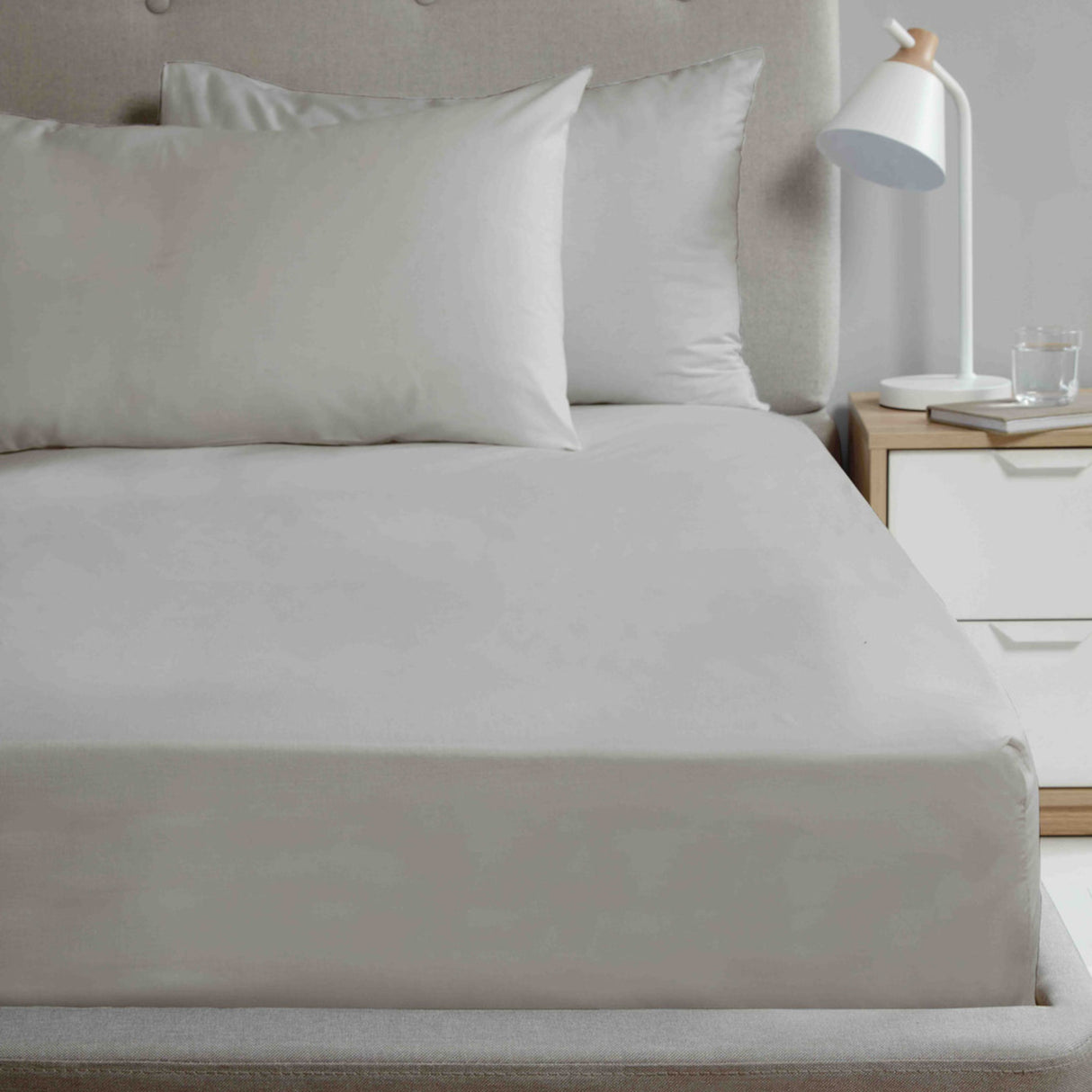 So Soft King Fitted Sheet Grey