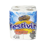 Festivity 2-Ply Kitchen Towels - 4 Rolls Pack