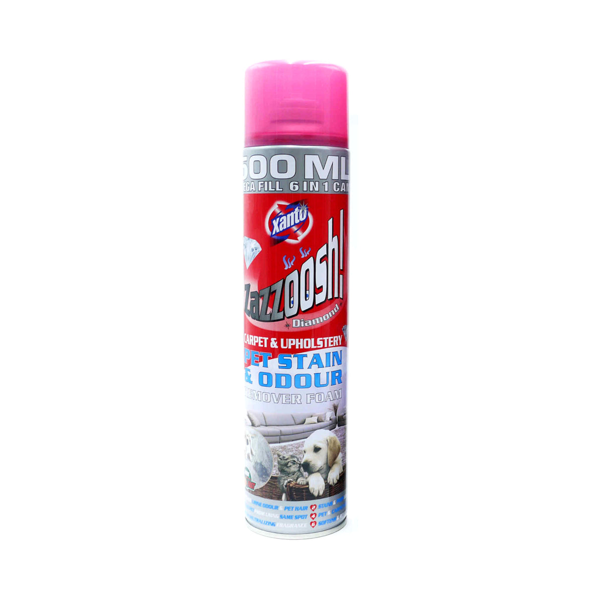 Zazzoosh! Diamond Pet Stain & Odour Remover Foam 500ml