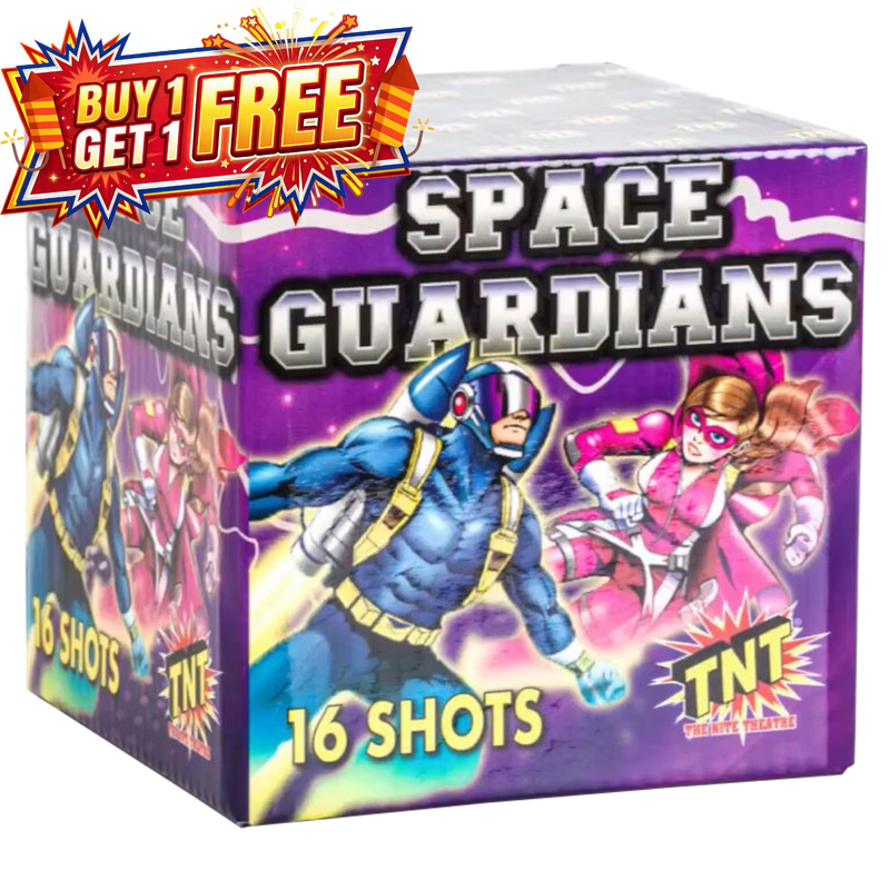 Space Guardians 16 Shot Cake