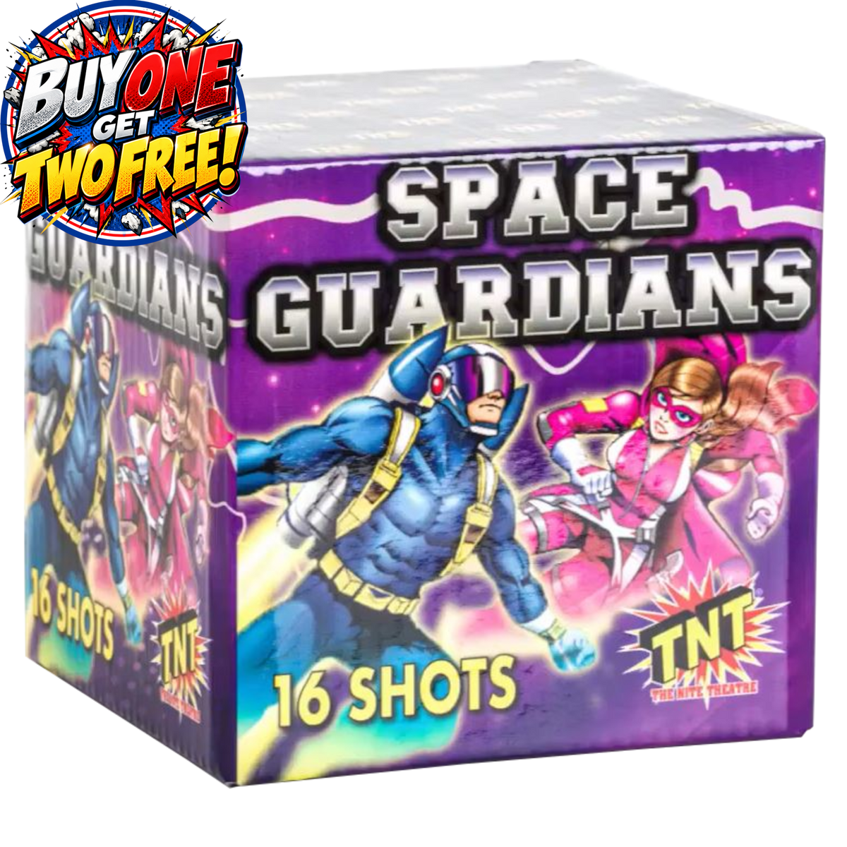 Space Guardians 16 Shot Cake
