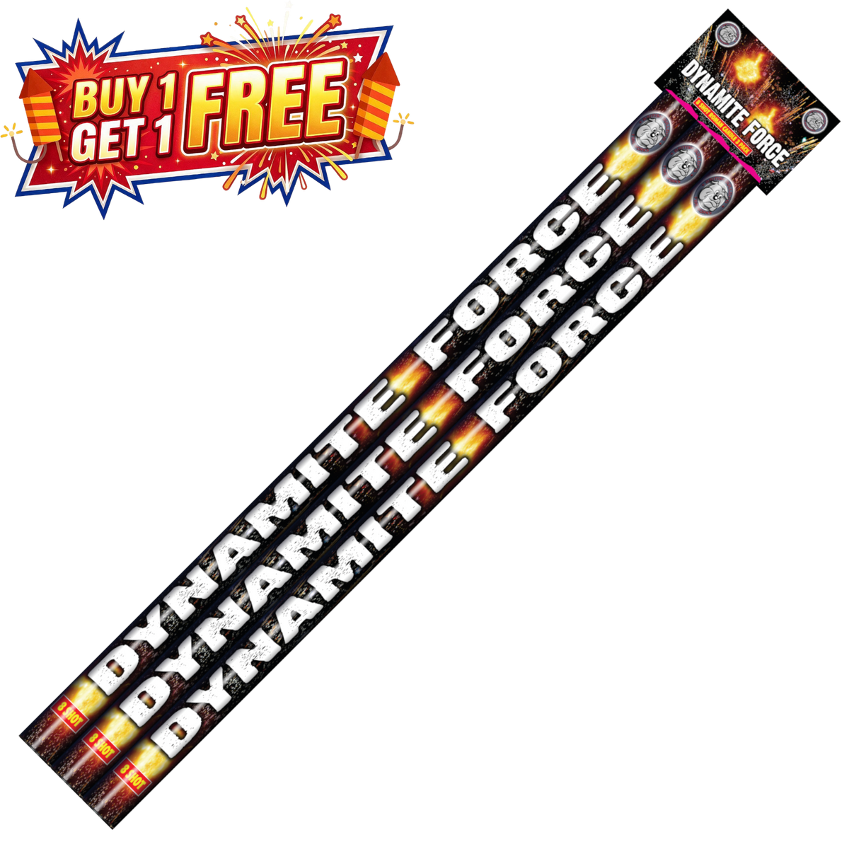 Dynamite Force 8 Shot | 3 Piece Roman Candles