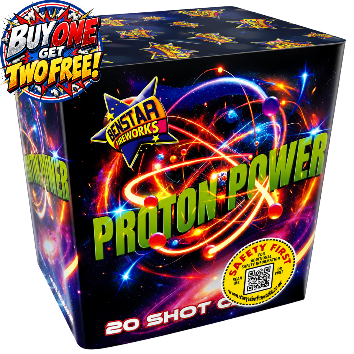 Proton Power 20 Shot Cake