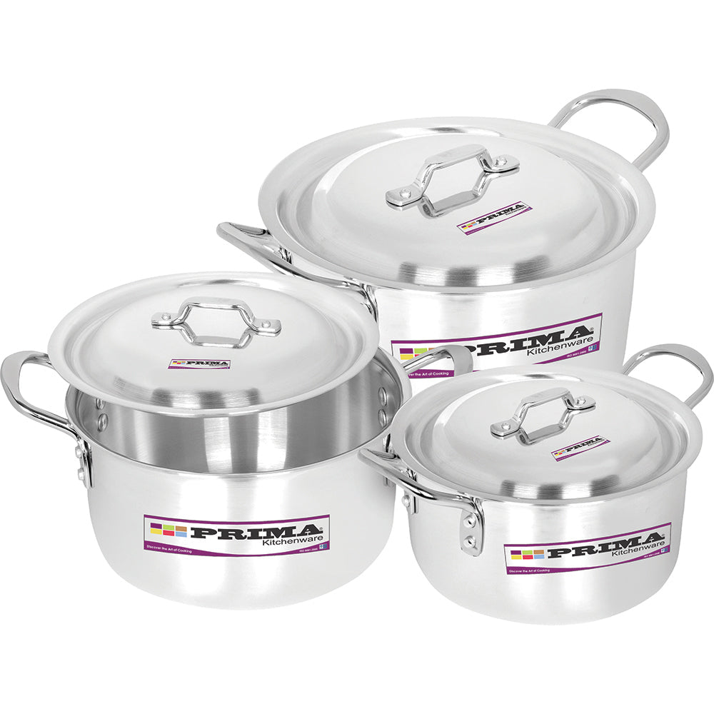 6pc Casserole Set With Lids (28-33cm)