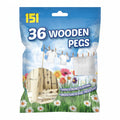 Wood Pegs 36 Pack