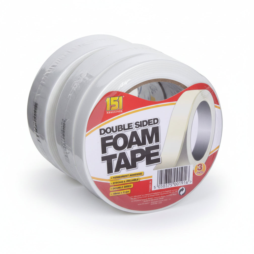 Double Sided Foam Tape 3 Pack