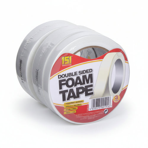 Double Sided Foam Tape 3 Pack