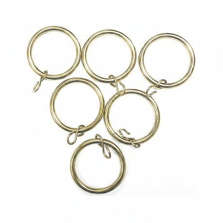 Swish Curtain Pole Rings Metal Ring Pack of 6 Golf Effect
