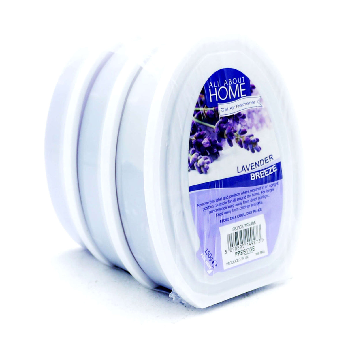 All About Home Gel Air Freshener Lavender Breeze 3 Pack