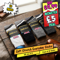 Socksation Mens Luxury Suit Dress Socks - 12 Pack Assorted Colours UK 6-11