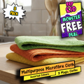 Koooks Kitchen Multipurpose Magic Cloth Assorted 3 Pack 40x40cm