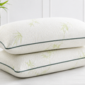 Bamboo Memory Foam Pillow Pair – 45 x 70cm 2 Pack