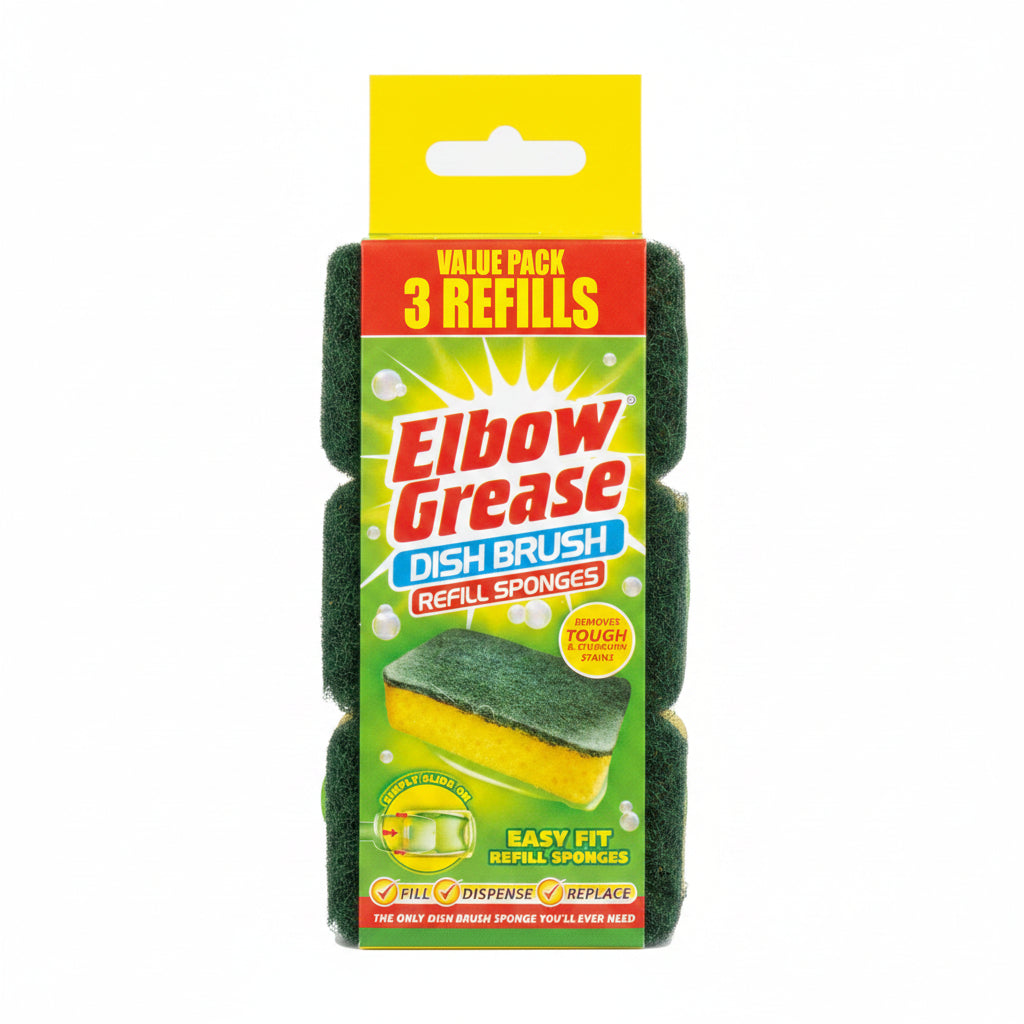 Elbow Grease Dish Brush Refill 3 Pack