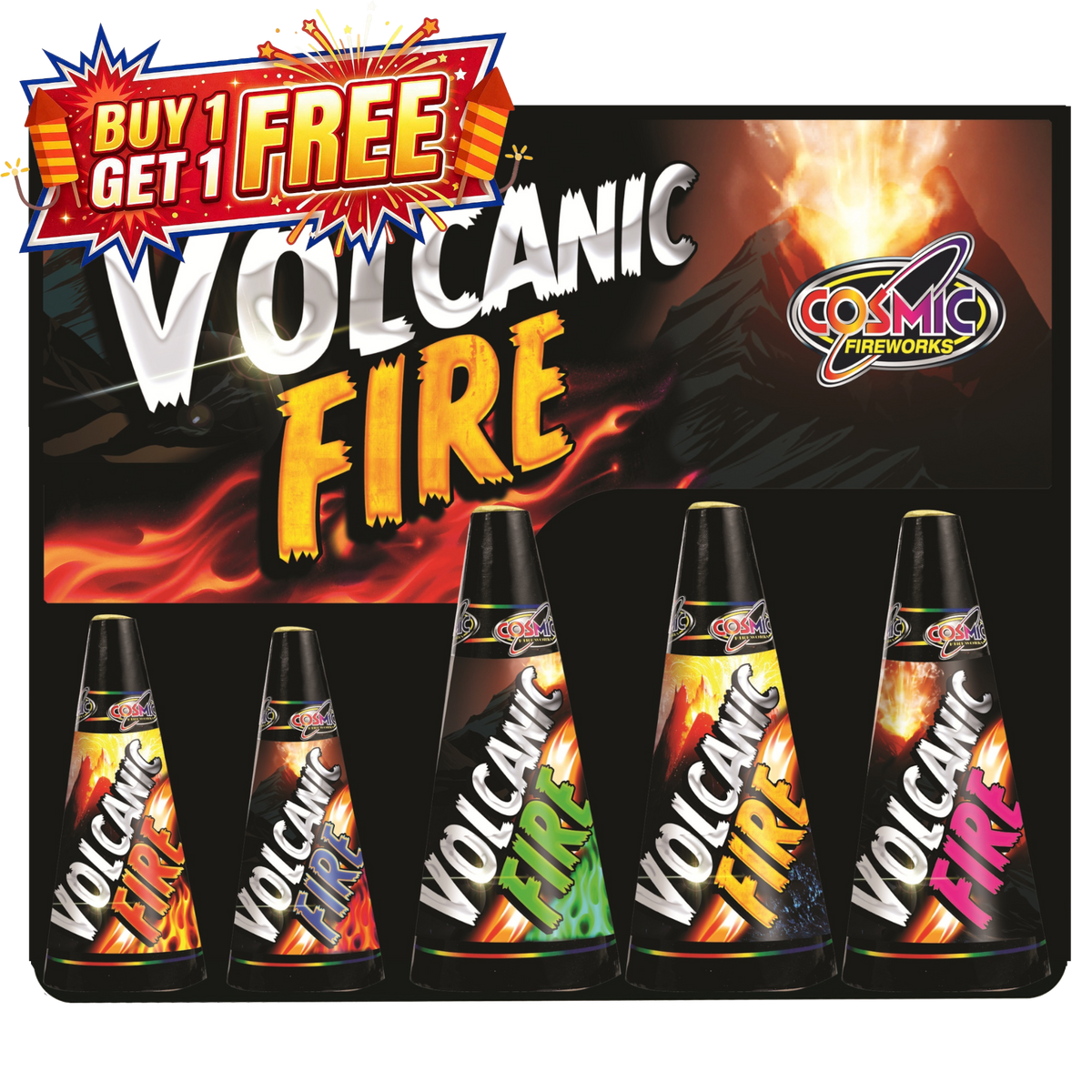 Volcanic Fire | 5 Piece Fountains