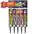 Star Strobe Single Shot | 5 Piece Roman Candles