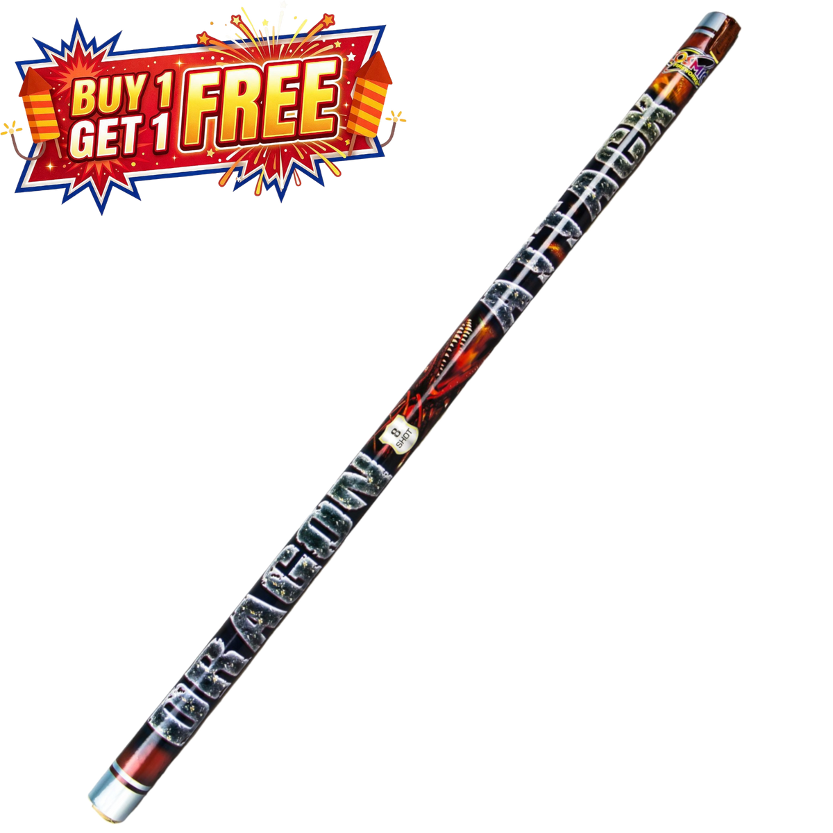 Dragon Attack 8 Shot Tubes Roman Candles